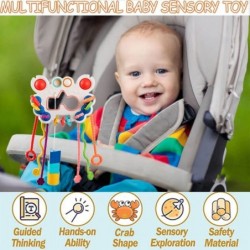 Montessori Toys for 18M+ Toddlers Baby Sensory Toys Silicone Pull String Activity Toy Babies Travel Toys Fine Motor Skills To...