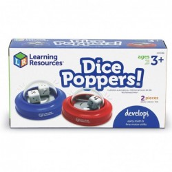 Dice Poppers - 2 Pieces Ages 3+ Board Game Accessory Dice Game Dice Popper for Trivia Nights Math Games for Kids $26.60 Game ...