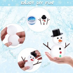 6 Pack Christmas Craft Kit Snowman DIY Craft Christmas Air Dry Modeling Clay Build Snowman Decorating Kit Christmas Snowman G...