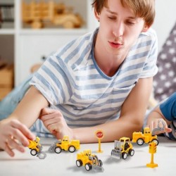 48 Pcs Mini Construction Engineering Trucks Pull Back Car Toys Mini Construction Vehicles Small Construction Toys Tractor Min...