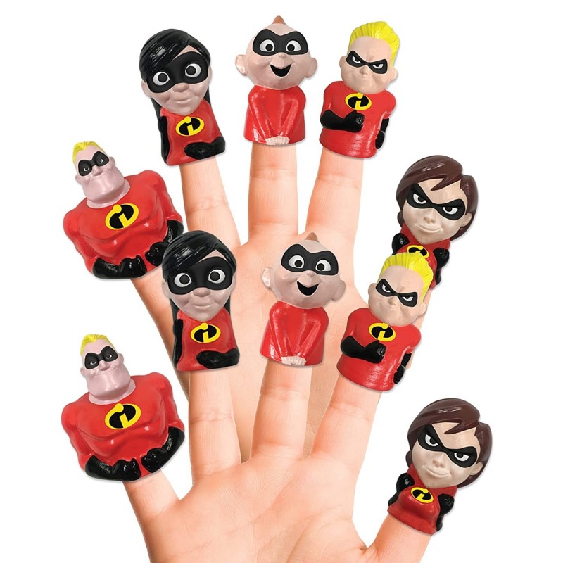 Disney Incredibles Finger Puppets 10 Pc. - Party Favors Educational Bath Toys Story Time Easter Basket Playtime $19.69 Finger...