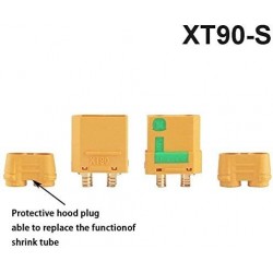 Amass 10 Pair XT90S XT90-S XT90 Connector Anti-Spark Male Female Connector for Battery ESC and Charger Lead (10Pairs XT90-S) ...