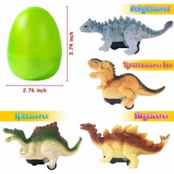 Easter Eggs Basket Stuffers with Pull Back Dinosaur Cars Filled Plastic Easter Eggs Gifts Toys for Kids Toddler Girls Boys Te...