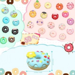 50 Pack Donut Keychain Donut Time Party Favors Sweet Doughnut Key Chains for Kids Birthday Party Supplies Goodie Bag Souvenir...