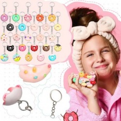 50 Pack Donut Keychain Donut Time Party Favors Sweet Doughnut Key Chains for Kids Birthday Party Supplies Goodie Bag Souvenir...