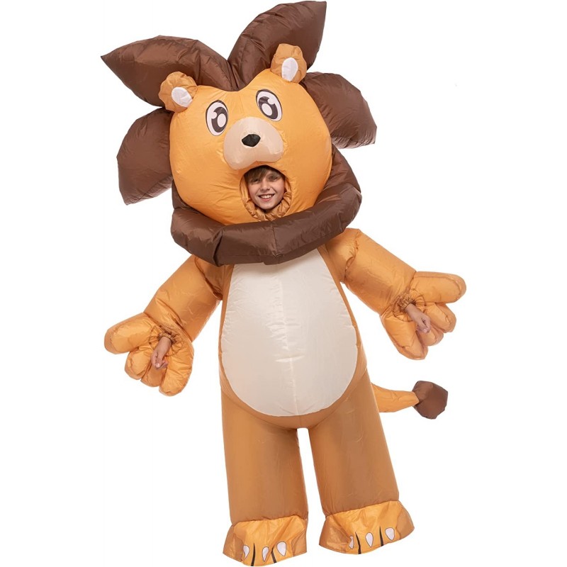 Lion Inflatable Costume for Kids 7-10 Full-Body Air Blow Up Funny Costume $60.07 Kids' Costumes