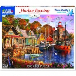 Puzzles Harbor Evening - 1000 Piece Jigsaw Puzzle $34.31 Jigsaw Puzzles