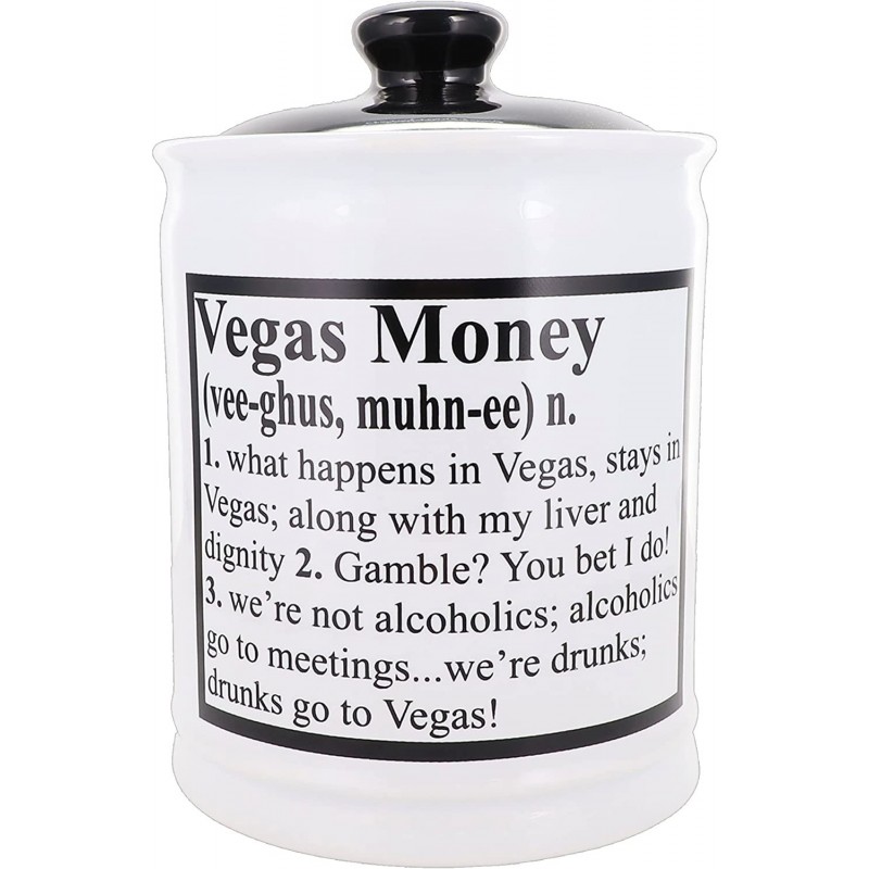 Vegas Money Piggy Bank Las Vegas Candy Jar Slots Gambling Gifts $50.12 Kids' Money Banks