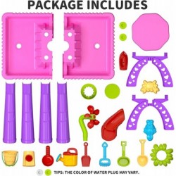 Kids Sand Water Table 27 Pcs Summer Toys Beach Play Table Sand Molds Beach Tool Kit Outdoor Toys Sandbox Toy Sensory Table fo...