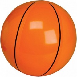 Inflatable Basketballs (Pack of 12) 16-inch Beach Balls for Sports Themed Birthday Parties Beach Pool Party Toys Summer Games...