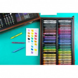 Art 101 Doodle and Color 142 Pc Art Set in a Wood Carrying Case Includes 24 Premium Colored Pencils A variety of coloring and...