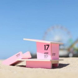 Kids Handcrafted Mini Solid Wooden Model - Pink Santa Monica Lifeguard Tower $61.21 Toy Building Sets