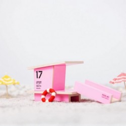 Kids Handcrafted Mini Solid Wooden Model - Pink Santa Monica Lifeguard Tower $61.21 Toy Building Sets