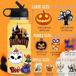 Happy Halloween Waterproof Water Bottle Stickers for Kids Teens Adults Pumpkin Ghost Laptop Stickers for Phone Case Skateboar...