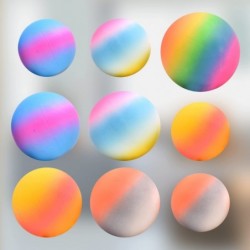 Rainbow Squeeze Dough Balls Sensory Stress and Anxiety 9 Pcs Relief Stress Squishy Balls Fidget Toys(1Jumbo 4 Large and 4 Mid...