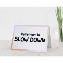 Remember to Slow Down - Cute Anti Anxiety and Relaxation Gift for Woman and Men - Cute Sleeping Sloth Plushie Stuffed Animal ...