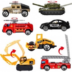 28 Packs Valentines Day Cards with DieCast City Vehicles Toys for Kids Valentine Party Favor Classroom Exchange Prize and Gif...