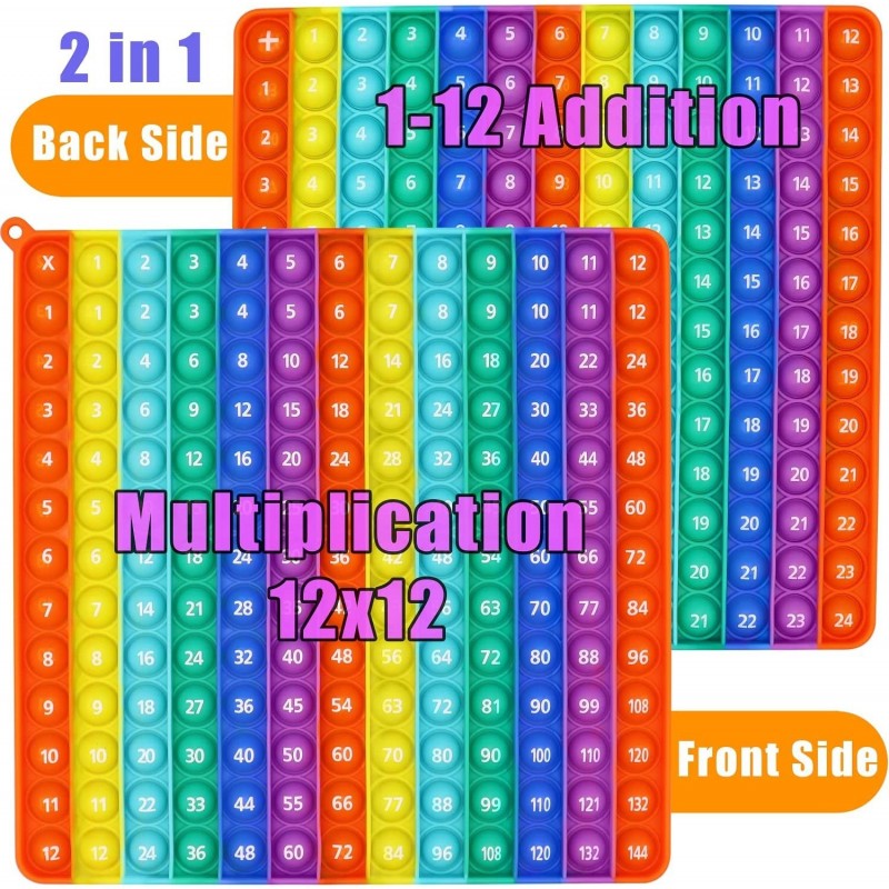 Multiplication Pop it Number Pop it Addition Pop it Letters and Numbers Pop it Learn with Pop Fidget Toy Best Educational for...