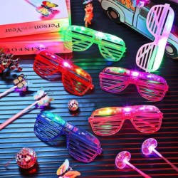 96 Pieces Led Light Up Party Toys Glow in The Dark Party Favors 48 Pcs Led Hair Accessories Light Up Hair Clips and 48 Pcs Fl...