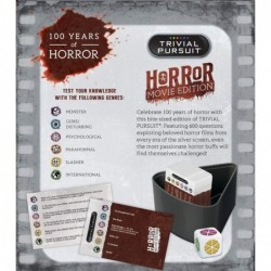 Quick Play Trivial Pursuit: Horror Movie Edition Questions from Classic Horror Films Board Game for Fans of Horror Movies $41...