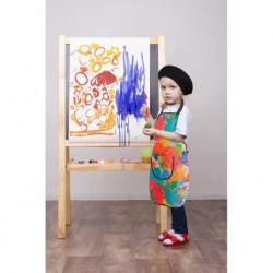 6 Pcs Artist Costume Accessories Set Red Beret Hat Colorful Footprint Apron Painting Brush And Drawing Board Set $34.05 Kids'...