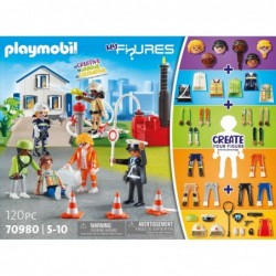 70980 My Figures: Rescue playset for Children 4 Years+ Emergency Services Toy Police Fire and Medical playset Water Toy Great...