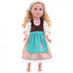 Cinderella Day Dress with Headband Princess Doll Dress - Doll Not Included - Machine Washable Child Pretend Play and Party Do...