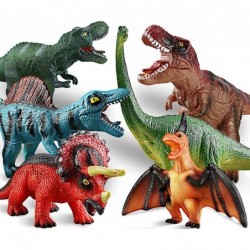 6 Piece Dinosaur Toys for Kids 3-5 5-7 14" Large Soft Dinosaurs Toys Set Inculding T-Rex Triceratops Perfect for Dinosaur Lov...