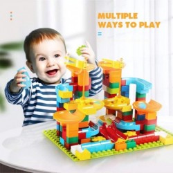 Marble Run Set Building Blocks- 240 PCS Marble Race Tracks Includes Classic Big Blocks Toy for Toddlers Kids 3 4 5 6 7 8 Age ...