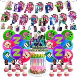 80 PCS Party Supplies for Zombies 3 Birthday Party Decorations Include 1PCS Happy Birthday Banner 16PCS Balloons 1PCS Cake To...