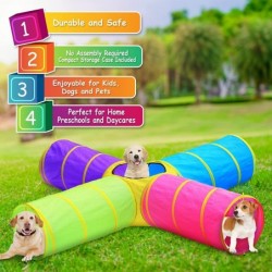 Kids Play Tunnels Indoor Outdoor Crawl Through Tunnel for Kids Dog Toddler Babies Children Pop up Tunnel Gift Toy $62.62 Kids...