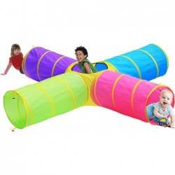 Kids Play Tunnels Indoor Outdoor Crawl Through Tunnel for Kids Dog Toddler Babies Children Pop up Tunnel Gift Toy $62.62 Kids...