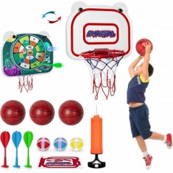 Basketball Hoop Toys for Kids 3-8 Indoor Basketball Game for Kids Door Room Basketball Hoop Mini Basketball Hoop with 4 Balls...