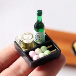 Miniature Dolls Toy House Kit DIY Accessories Great Gift Dollhouse Simulation Food Japanese-Style Exquisite Resin Kitchen Acc...