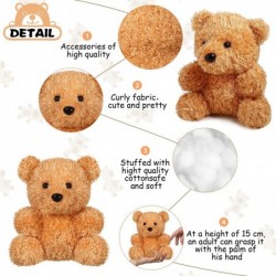 8 Pieces Mini Plush Bears 6 Inch Small Bear Stuffed Animal Toys Soft Bear Doll Wedding Present Box Stuffers for 2022 Graduati...