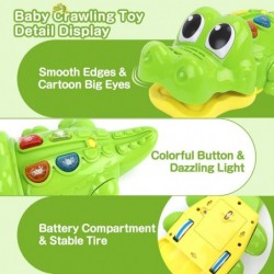 Alligator Musical Crawling Toy for 1 2 3 Year Old Kids Babies Toddler Boy Girl Educational Learning Infant Toy with Music Lig...