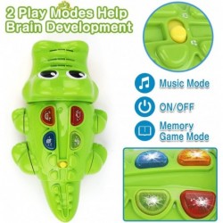 Alligator Musical Crawling Toy for 1 2 3 Year Old Kids Babies Toddler Boy Girl Educational Learning Infant Toy with Music Lig...