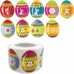 Easter Eggs Roll Stickers 9 Patterns Easter Theme Stickers Cute Easter Self-Adhesive Decorative Stickers for Easter Party Sup...