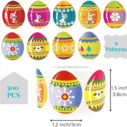 Easter Eggs Roll Stickers 9 Patterns Easter Theme Stickers Cute Easter Self-Adhesive Decorative Stickers for Easter Party Sup...