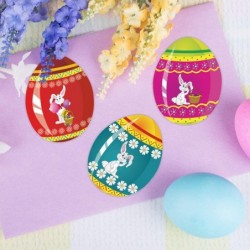 Easter Eggs Roll Stickers 9 Patterns Easter Theme Stickers Cute Easter Self-Adhesive Decorative Stickers for Easter Party Sup...