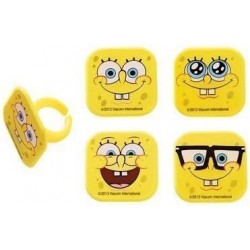 Spongebob Squarepants Mood Faces Cupcake Rings - 24 pcs $20.83 Kids' Party Decorations