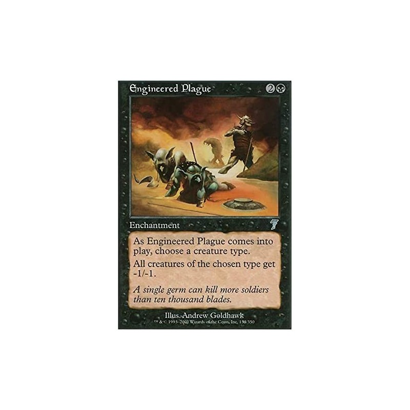 Magic: the Gathering - Engineered Plague - Seventh Edition $10.16 Card Games