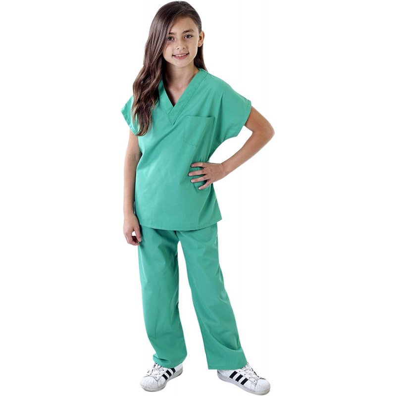 Childrens Scrub Set-Soft Touch-Role Play Costume Set (Surgical Green 8/10) $32.09 Kids' Costumes