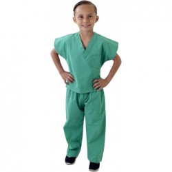 Childrens Scrub Set-Soft Touch-Role Play Costume Set (Surgical Green 8/10) $32.09 Kids' Costumes