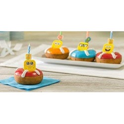 Spongebob Squarepants Mood Faces Cupcake Rings - 24 pcs $20.83 Kids' Party Decorations