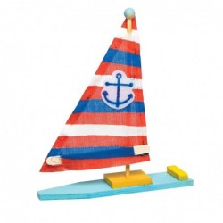 EF666 Wooden Sailboat Kits - Pack of 2 Model Boat Building Activities Woodcrafts for Kids to Design Paint & Decorate $16.95 C...