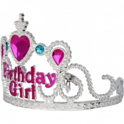 Princess Party Supplies Tiaras and Crowns for Little Girls Birthday Tiara for 2 Years Old Up (Birthday Girl) Silver $15.66 Ki...