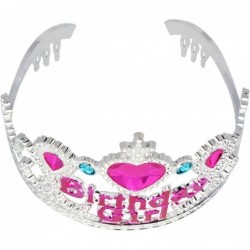 Princess Party Supplies Tiaras and Crowns for Little Girls Birthday Tiara for 2 Years Old Up (Birthday Girl) Silver $15.66 Ki...