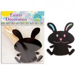 Magic Scratch Easter Bunny Rainbow Shapes with Wooden Scratch Sticks Arts and Craft Activity Craft Kit - 10 Pieces $14.43 Cra...