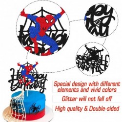 Spider Cake Topper Spider Birthday Cake Decoration Spidey Happy Birthday Cake Decor for Men Boy Children Bday Party Supplies ...